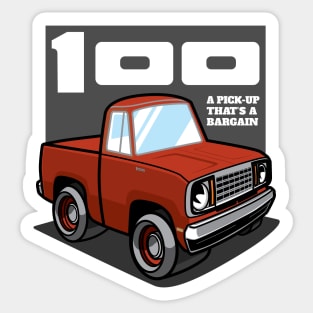 Sunrise Orange - D-100 (1978) Sticker